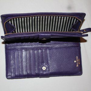 Beautiful purple leather Kate Spade wallet
